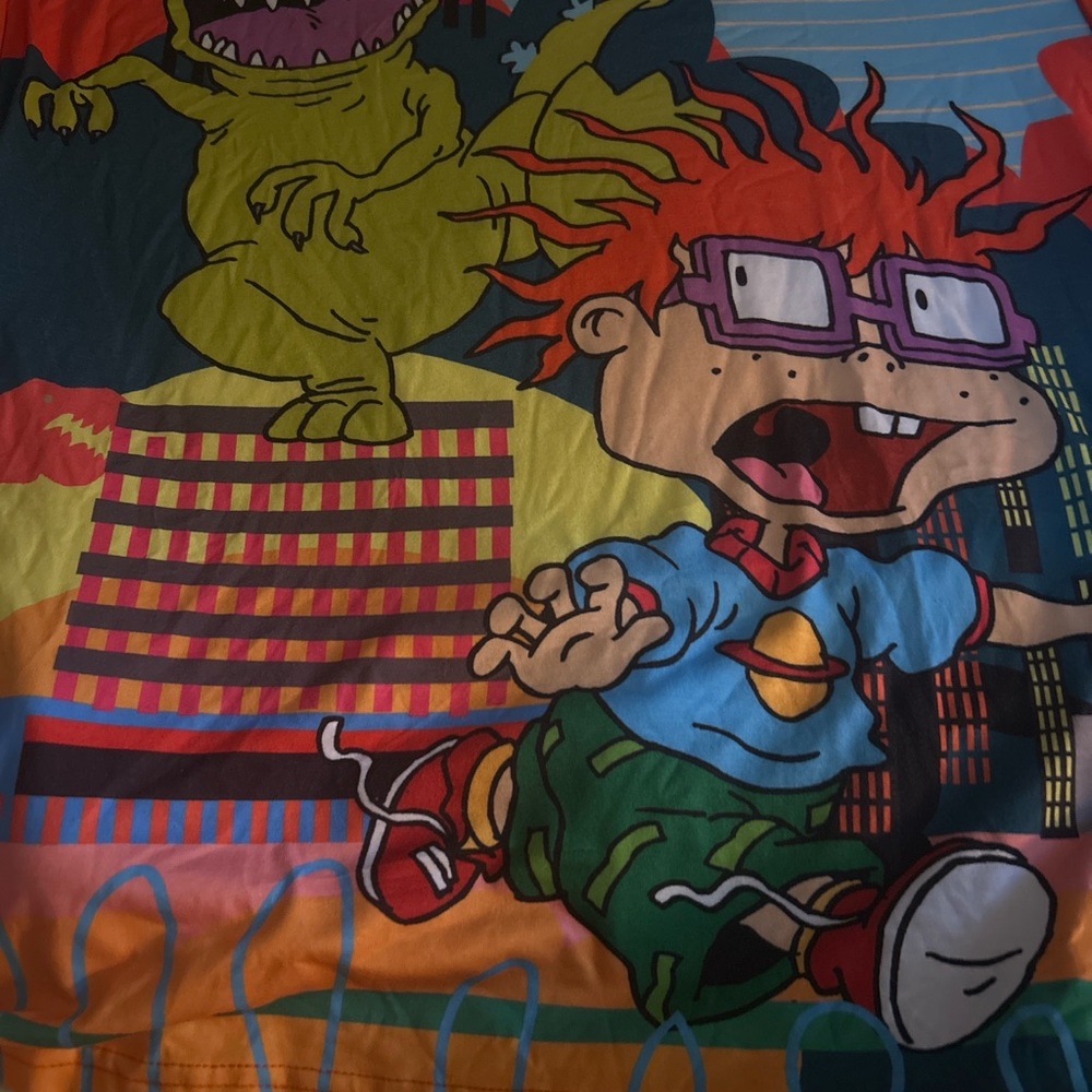 Rugrats x Reptar Oversized Graphic Tee – Size XXL